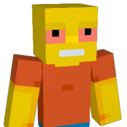 044july Minecraft avatar bust