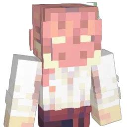 0inking Minecraft avatar bust