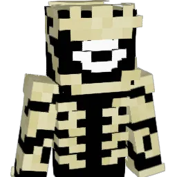 10011011100011 Minecraft avatar bust