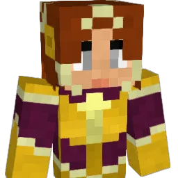 13urning Minecraft avatar bust