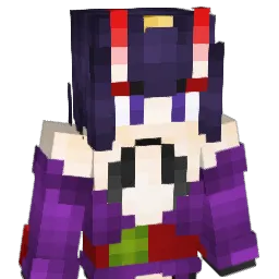 66Kitsune Minecraft avatar bust