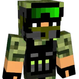 AJ0865 Minecraft avatar bust