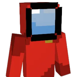 AMONGUSSUSSUSSUS Minecraft avatar bust