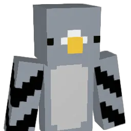 A_mooth Minecraft avatar bust