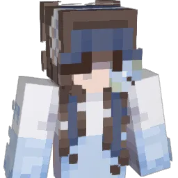 AikoBlue Minecraft avatar bust