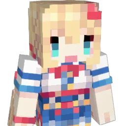 AkaiHaato Minecraft avatar bust