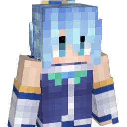AkuaSenpai Minecraft avatar bust