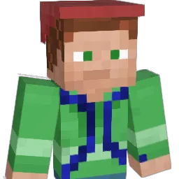 An29m Minecraft avatar bust
