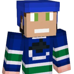 AquaCin Minecraft avatar bust