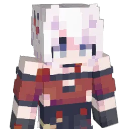 ArisuMomoko Minecraft avatar bust