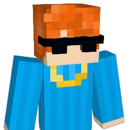Auburner Minecraft avatar bust