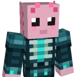 Axoloko Minecraft avatar bust