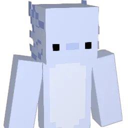 Axolotekaso Minecraft avatar bust
