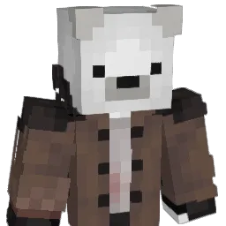 BairBear Minecraft avatar bust