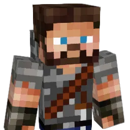 Banfra Minecraft avatar bust
