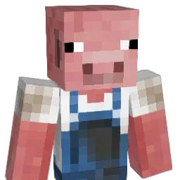 BingPig Minecraft avatar bust