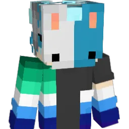 BinooBlue Minecraft avatar bust