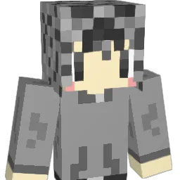 BlackLongHair Minecraft avatar bust