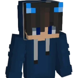Bleufire Minecraft avatar bust