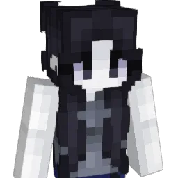 Bloack Minecraft avatar bust