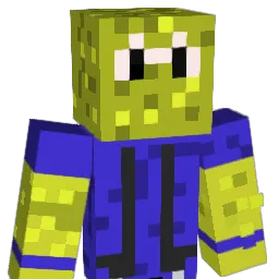 Blockigertyp Minecraft avatar bust