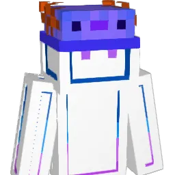BluAxolotl Minecraft avatar bust