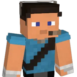 BluScout Minecraft avatar bust