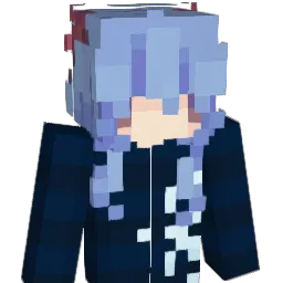 BlueHair Minecraft avatar bust
