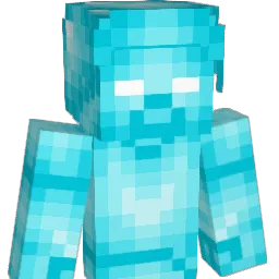 BlueHerobrine Minecraft avatar bust