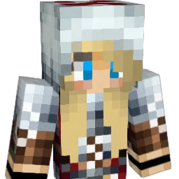 Blueida Minecraft avatar bust
