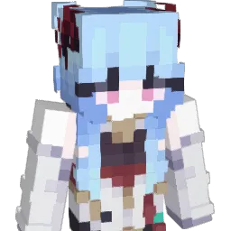 Bluewindbell Minecraft avatar bust