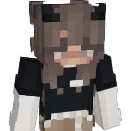 BlushingGirl Minecraft avatar bust