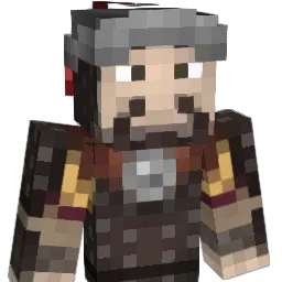 Buddered Minecraft avatar bust