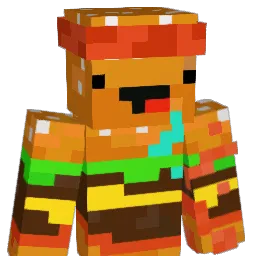 Burgerheimer Minecraft avatar bust