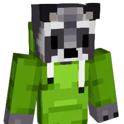 ButterRaccoon Minecraft avatar bust