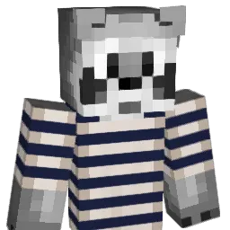 CallMeRaccoon Minecraft avatar bust