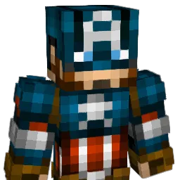 CaptainAmerico Minecraft avatar bust