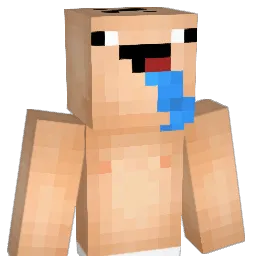 Chiseling Minecraft avatar bust