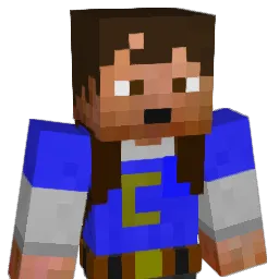 Cinnabot Minecraft avatar bust
