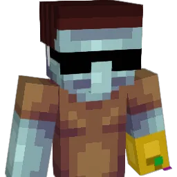 Circularized Minecraft avatar bust