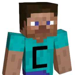 Contributative Minecraft avatar bust