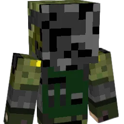 Cottonmouthred Minecraft avatar bust