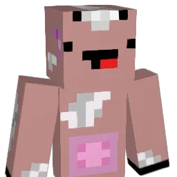 CowGoMeoww Minecraft avatar bust