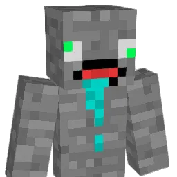 Creempy Minecraft avatar bust