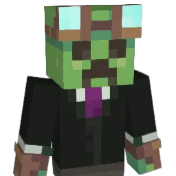 Creepron Minecraft avatar bust