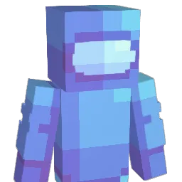 Crewmate Minecraft avatar bust