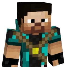 Crowned Minecraft avatar bust