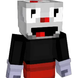 CupDead Minecraft avatar bust