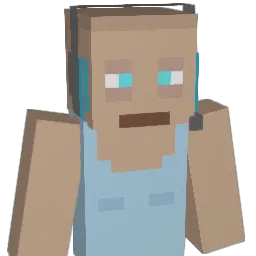 DLZed Minecraft avatar bust
