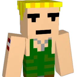 Demonblooded Minecraft avatar bust